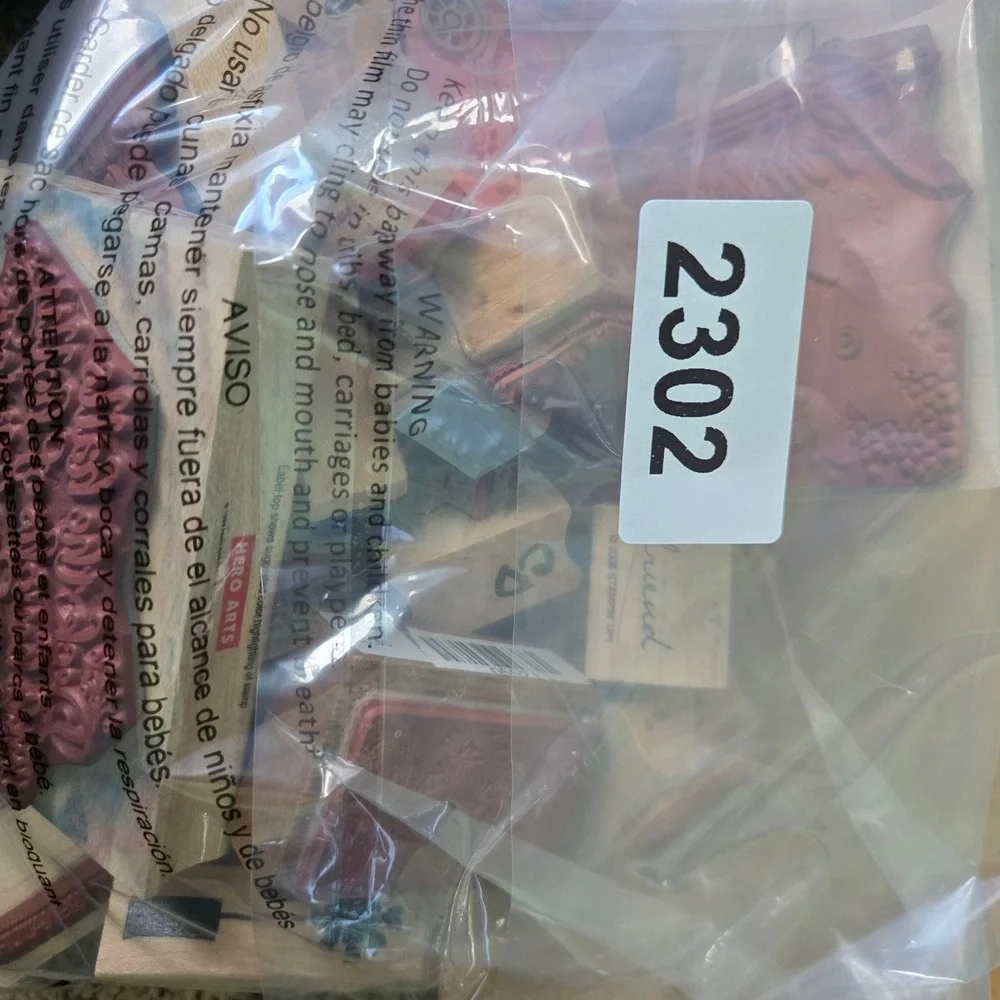 Stampin Up Hero Arts Wood Rubber Stamp Lot Holiday Floral Sentiments 30 pc